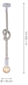 Leuchten Direkt 13572-16 - Lampadario su filo DIY 1xE27/10W/230V bianco