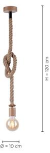 Leuchten Direkt 13572-79 - Lampadario su filo DIY 1xE27/10W/230V marrone