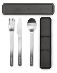 Set di posate da viaggio argentato in acciaio inox 3 pz Make & Take - Brabantia