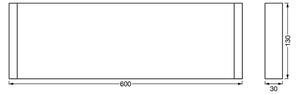 Ledvance - Mensola con illuminazione a LED LINEAR LED/12W/230V 60 cm IP44