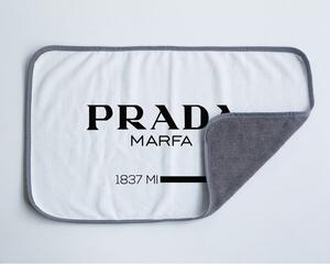 Asciugamano in microfibra bianco e nero 45x70 cm Prada - Really Nice Things