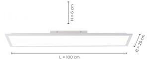Leuchten Direkt 12204-16 - Plafoniera LED FLAT LED/24W/230V