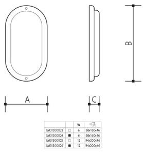 Applique da esterno LED/6W/230V IP54, bianco