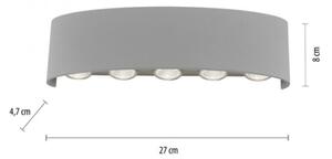 Paul Neuhaus 9489-21- Applique LED da esterno CARLO 10xLED/0,8W/230V IP54