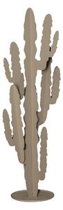 Pianta decorativa IN Ferro CACTUS grande in metallo, diametro 40xh100 cm, colore Beige
