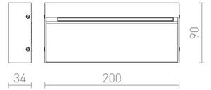 RED - Design Rendl-R12547- Applique LED da esterno AQILA LED/6W/230V IP54