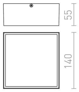 RED - Design Rendl- R11967 - Plafoniera LED per esterno BONO LED/4W/230V IP54