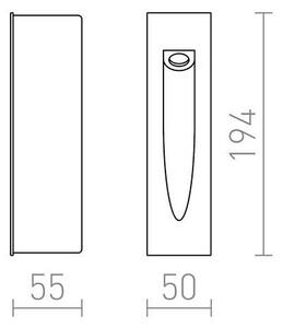RED -Design Rendl-R10545- Lampada LED da esterno da incasso GAP LED/3W/230V IP54