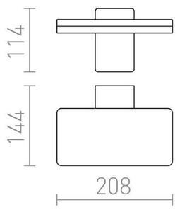 RED - Design Rendl-R11947- Applique LED da esterno RINA LED/12W/230V IP65