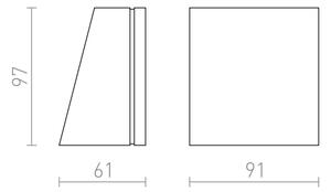 RED -Design Rendl-R10399- Applique da esterno LED GIGI LED/3,3W/230V IP65