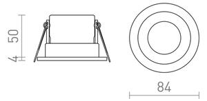 RED-Design Rendl-R13602- Lampada da incasso a LED per bagno BELLA 11W/230V IP65