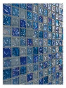 Mosaico vetro Ice light sky azzurro sp. 8 mm