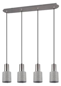 Trio - Lampadario su corda WAILER 4xGU10/5W/230V grigio