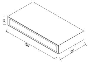 Top Lampada - Applique a LED da esterno LED/12W/230V IP65 nero