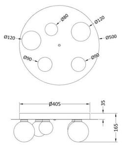 Trio - Plafoniera LED RGB Dimmerabile DICAPO 5xLED/3W/230V 3000-5000K + tc