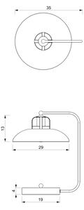Lampada da tavolo FELIX 1xE27/60W/230V blu
