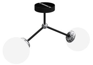 Lampadario a plafone JOY 2xE14/40W/230V nero/cromato lucido