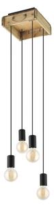 Eglo 43591 - Lampadario su corda LANA 4xE27/40W/230V