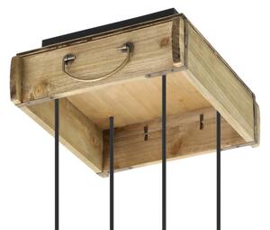 Eglo 43591 - Lampadario su corda LANA 4xE27/40W/230V
