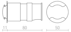 RED - Design Rendl-R12618 - Luce LED da incasso per esterno KICK LED/1W/230V IP54