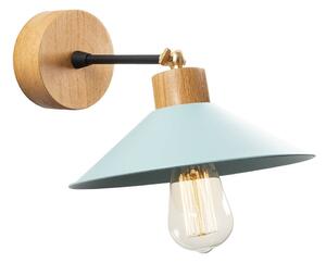 Lampada da parete in colore turchese e naturale ø 24 cm Manavgat - Opviq lights