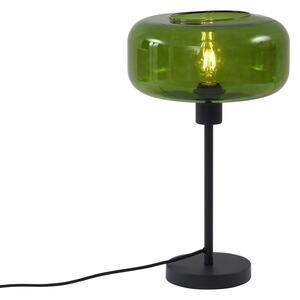 Lampada da Tavolo Retrò Nera con Vetro Verde - Bizle