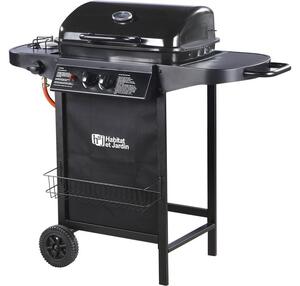 Barbecue gas "Party 3" - 3 piastre di cui 1 laterale - 9.38 kW -Nero