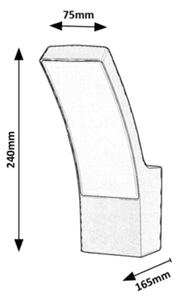 Rabalux 7504 - Applique da esterno a LED PALANGA LED/12W/230V IP44