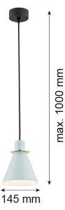 Argon 4682 - Lampadario su filo BEVERLY 1xE27/15W/230V blu/oro