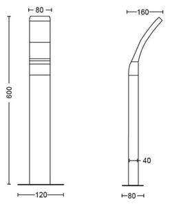 Philips - Lampada da esterno a LED SPLAY LED/12W/230V 4000K 60 cm IP44