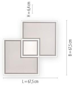 Leuchten Direkt 14855 - Plafoniera a 16 LED dimmerabile EDGING LED/51W/230V + TC