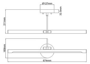 Elstead ALTON-PL-L-BB - Lampada LED per quadri ALTON LED/10W/230V oro