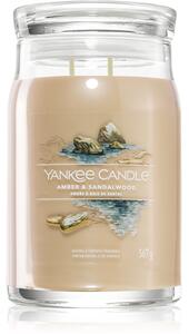 Yankee Candle Amber & Sandalwood candela profumata 567 g