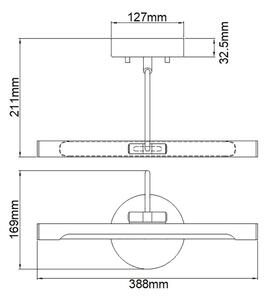 Elstead ALTON-PL-S-BB - Lampada LED per quadri ALTON LED/6W/230V oro