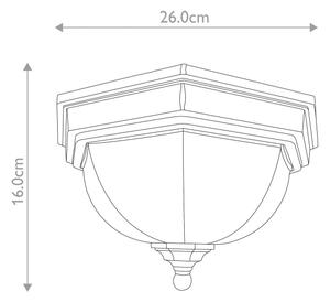Elstead GZH-FF12 - Plafoniera da esterno FAIRFORD 2xE27/40W/230V IP44