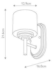 Elstead FE-MALIBU1-BATH - Applique da bagno a LED 1xG9/3W/230V IP44