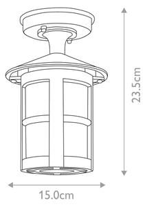 Elstead BL21A-BLACK - Lampadario da esterno fisso HEREFORD 1xE27/100W/230V IP43
