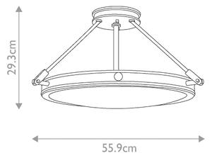 Elstead HK-COLLIER-SF-M - Lampadario a plafone COLLIER 4xE14/60W/230V