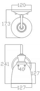 Elstead KL-CORA1-BATH - Applique da bagno a LED CORA 1xG9/3W/230V IP44