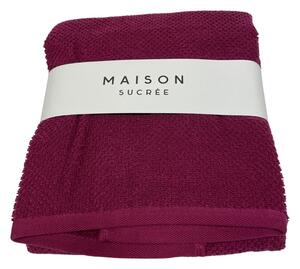 Maison Sucrée Asciugamani Viso e Ospite Pepe var.42 Prugna Spugna 100% Cotone