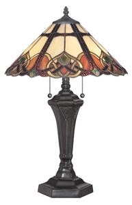Elstead QZ-CAMBRIDGE-TL - Lampada da tavolo Tiffany BELLE 2xE27/75W/230V
