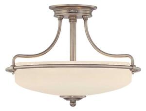 Elstead QZ-GRIFFIN-SFS-AN - Lampadario a plafone GRIFFIN 3xE27/100W/230V cromo opaco