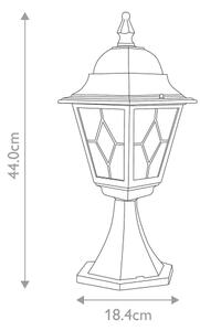 Elstead NR3-BLK - Lampada da esterno NORFOLK 1xE27/100W/230V IP43