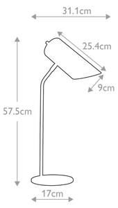 Elstead QUINTO-TL-GPN - Lampada da tavolo QUINTO 1xE27/8W/230V grigio