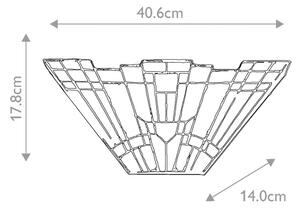 Elstead QZ-INGLENOOK-WU - Applique da parete Tiffany INGLENOOK 2xE14/60W/230V