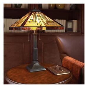 Elstead QZ-STEPHEN-TL - Lampada da tavolo Tiffany STEPHEN 2xE27/60W/230V