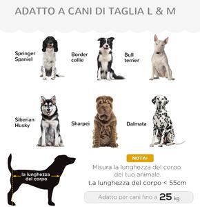PawHut Divano per cane taglia media e grande, cuscino imbottito rimovibile lavabile, 98.5 x 60.5 x 35.5cm