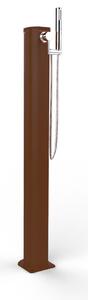 Doccia Solare da Esterno Giardino 20L Miscelatore e Doccetta Mobile Arkema Jolly Go, Dimensioni 18,5x20x h 115 cm colore Oro VanGogh
