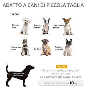 PawHut Cuccia per Animali Domestici (15kg) Forma Chaise Longue in Vimini GrigioCuscino in Pile 69x42x33cm