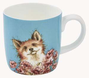 Tazza in Fine Bone China Poppy Field